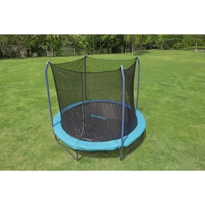 bestway 3.05m x 2.55m xtreme air trampoline 1 trampoline 1 spring-loading tool 4 anchors 8 foot pads age 6